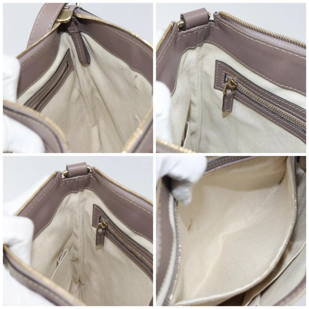 GUCCI GG Canvas Web Sherry Line Mayfair Bag Beige Gold 257065 Auth 158808 - Picture 15 of 16